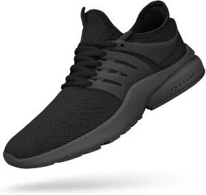 Feetmat Men's Non Slip Gym Sneakers Lightweight Breathable Athletic Running Walking Tennis Shoes