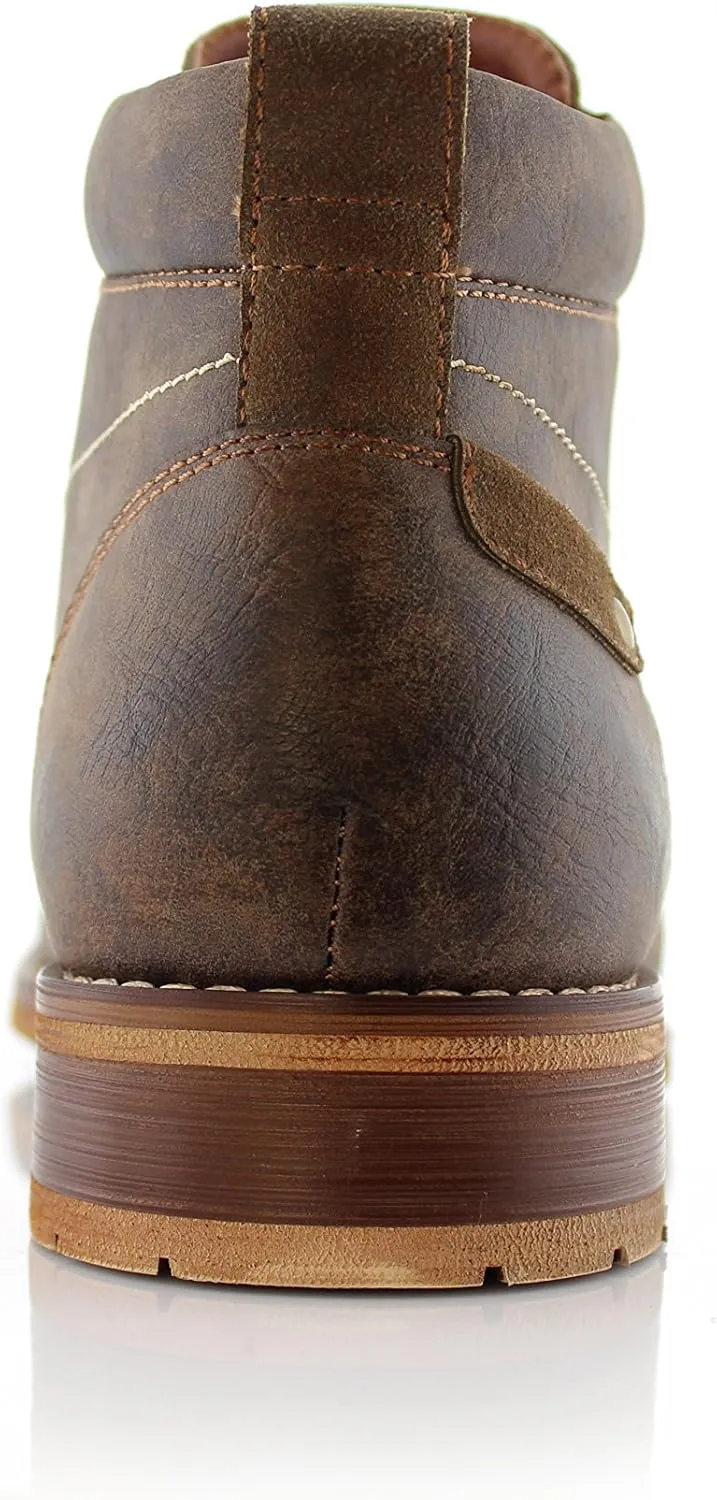 Ferro Aldo Blaine MFA806035 Mens Casual Brogue Mid-Top Lace-Up and Zipper Boots…