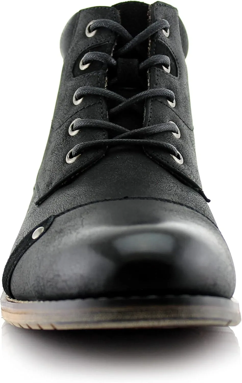 Ferro Aldo Blaine MFA806035 Mens Casual Brogue Mid-Top Lace-Up and Zipper Boots…