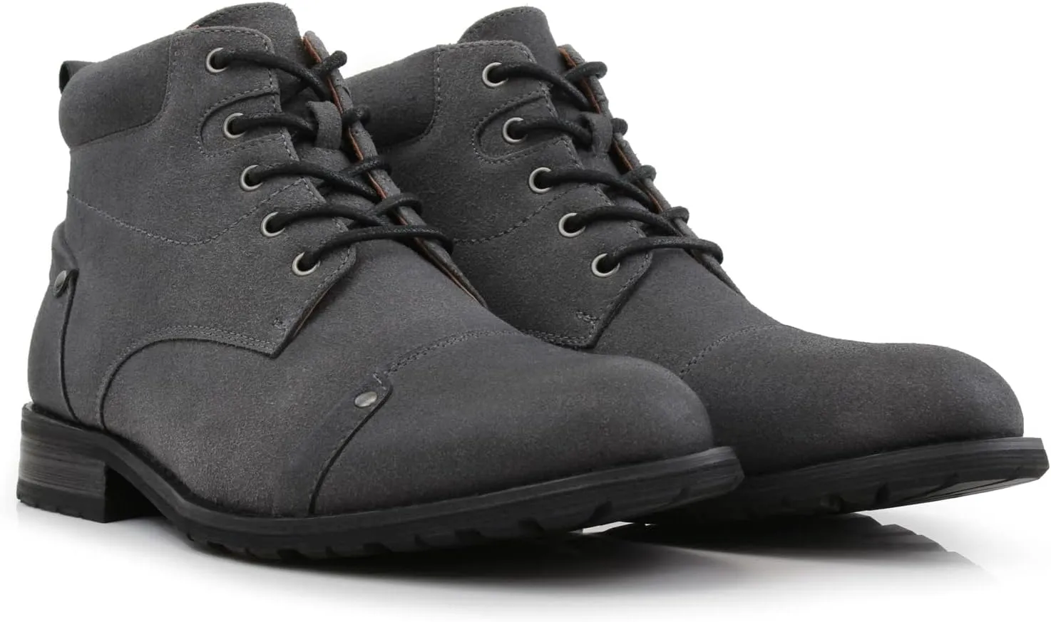 Ferro Aldo Blaine MFA806035 Mens Casual Brogue Mid-Top Lace-Up and Zipper Boots…