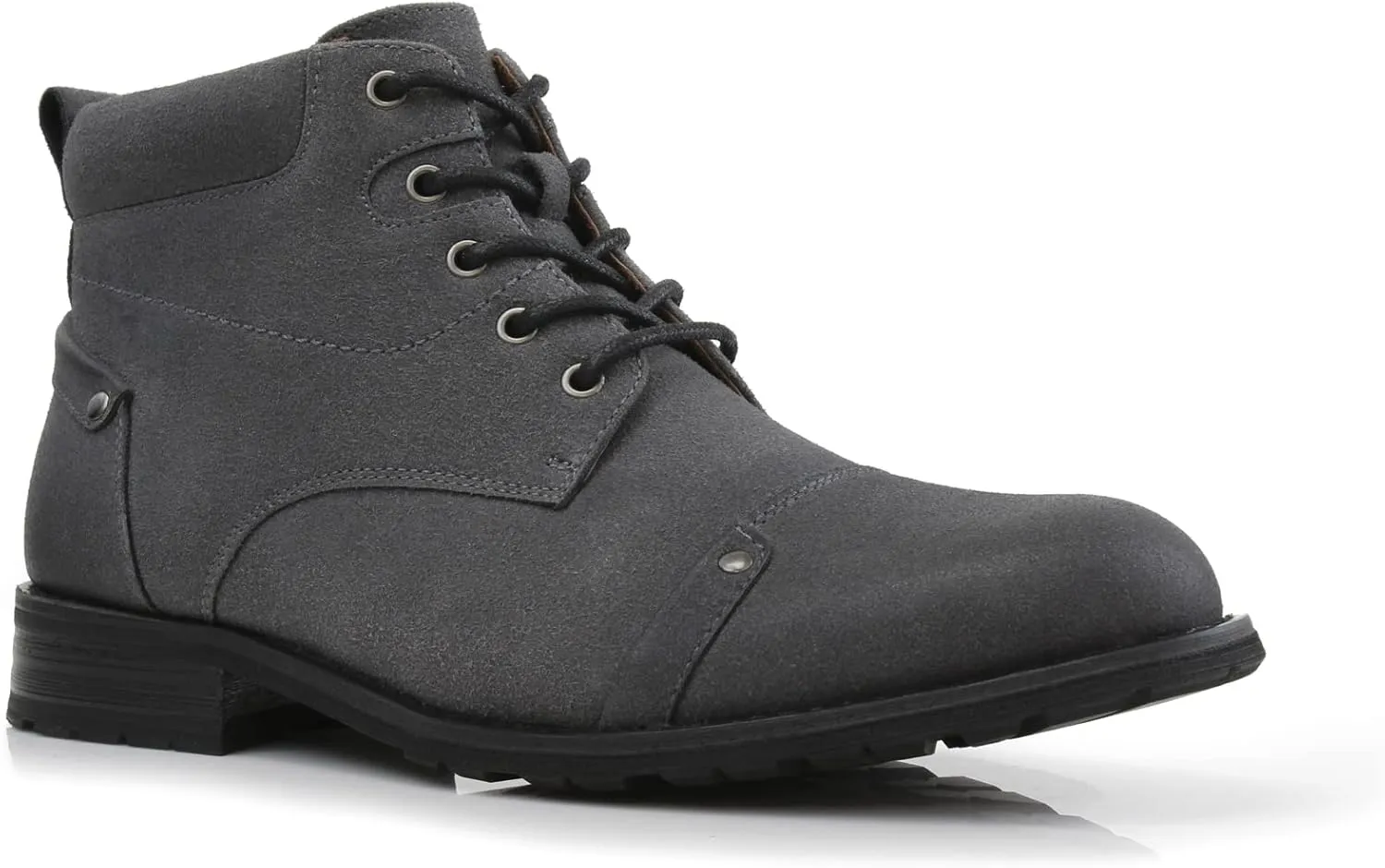 Ferro Aldo Blaine MFA806035 Mens Casual Brogue Mid-Top Lace-Up and Zipper Boots…
