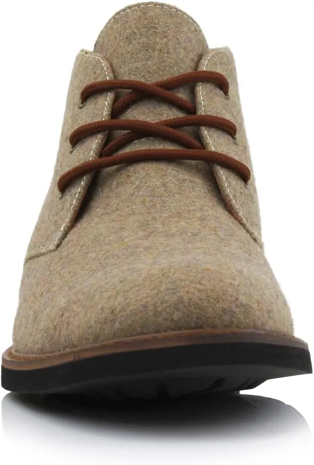 Ferro Aldo Mens Casual Mid-Top Desert Chukka Ankle Boots