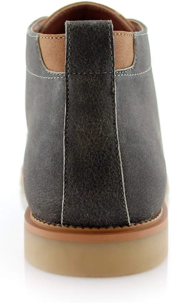 Ferro Aldo Mens Casual Mid-Top Desert Chukka Ankle Boots