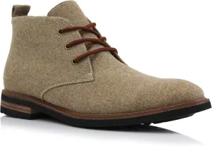 Ferro Aldo Mens Casual Mid-Top Desert Chukka Ankle Boots