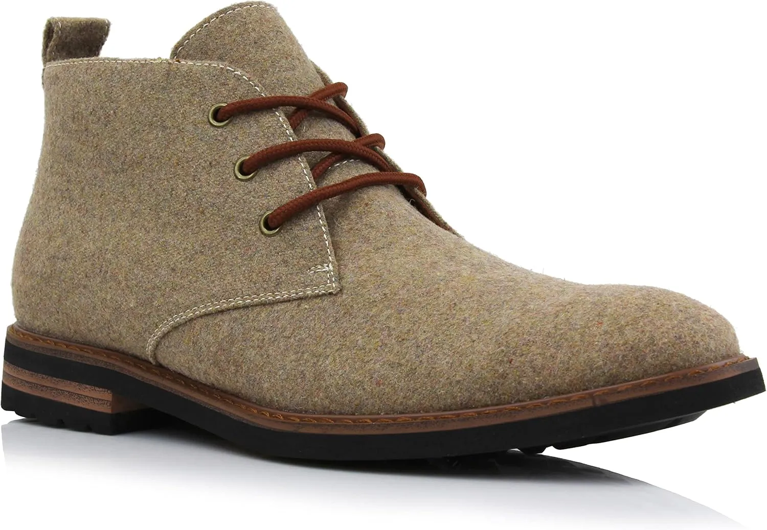 Ferro Aldo Mens Casual Mid-Top Desert Chukka Ankle Boots