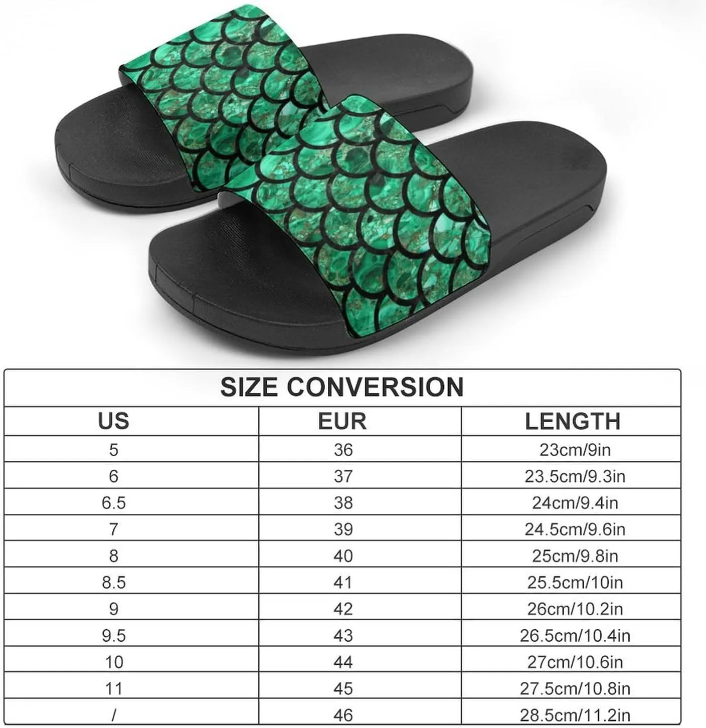 Fish Scale Print Slides Man Home Sandal Women Non Slip Bath Open Toe Shoe Casual Pool Shoes Beach Flat Slide Sandals