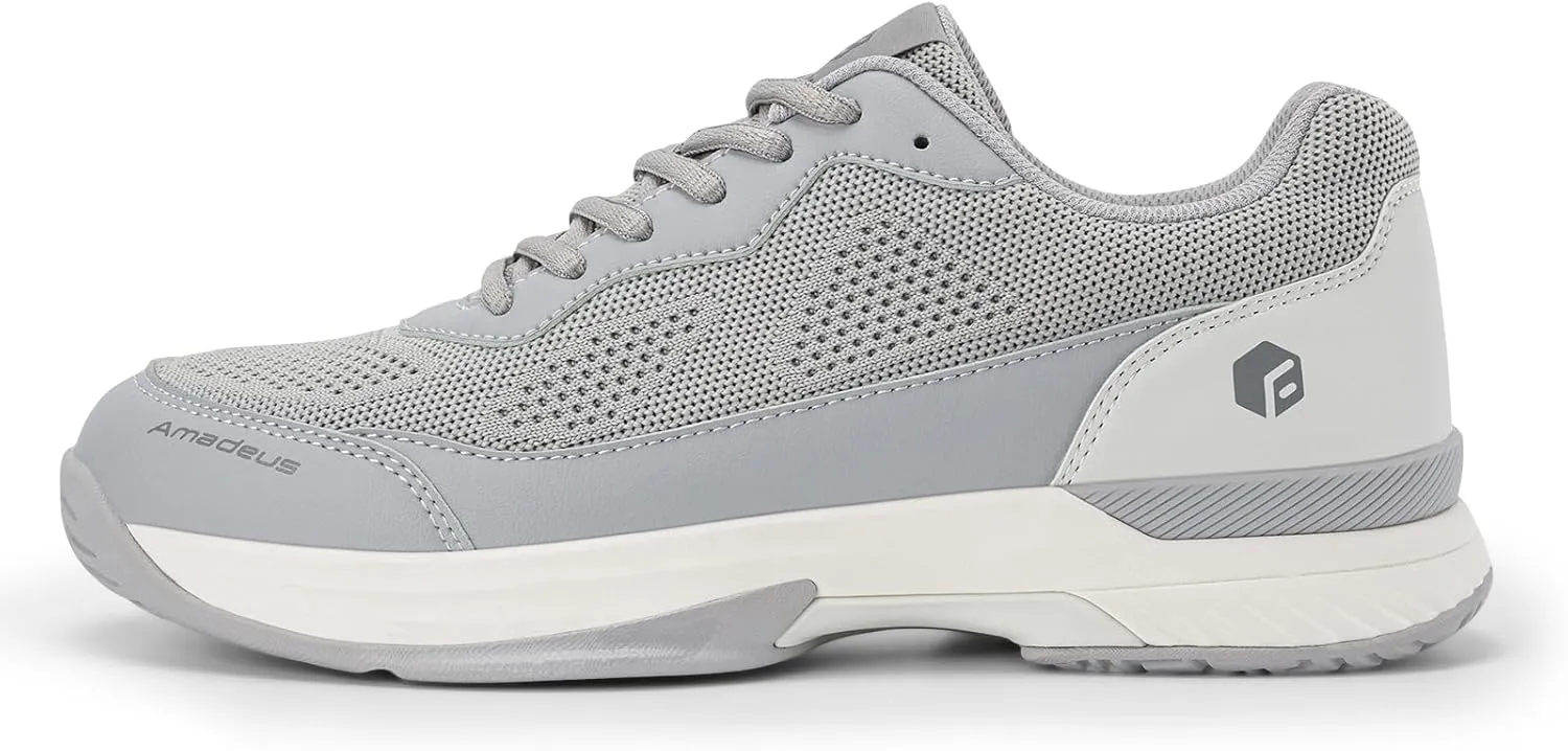 FitVille Wide Pickleball Shoes for Men Tennis Shoes Sneakers for All Court Racquetball Athletic Shoes for Racquet Sport | Arch Support & Wide Toe Box