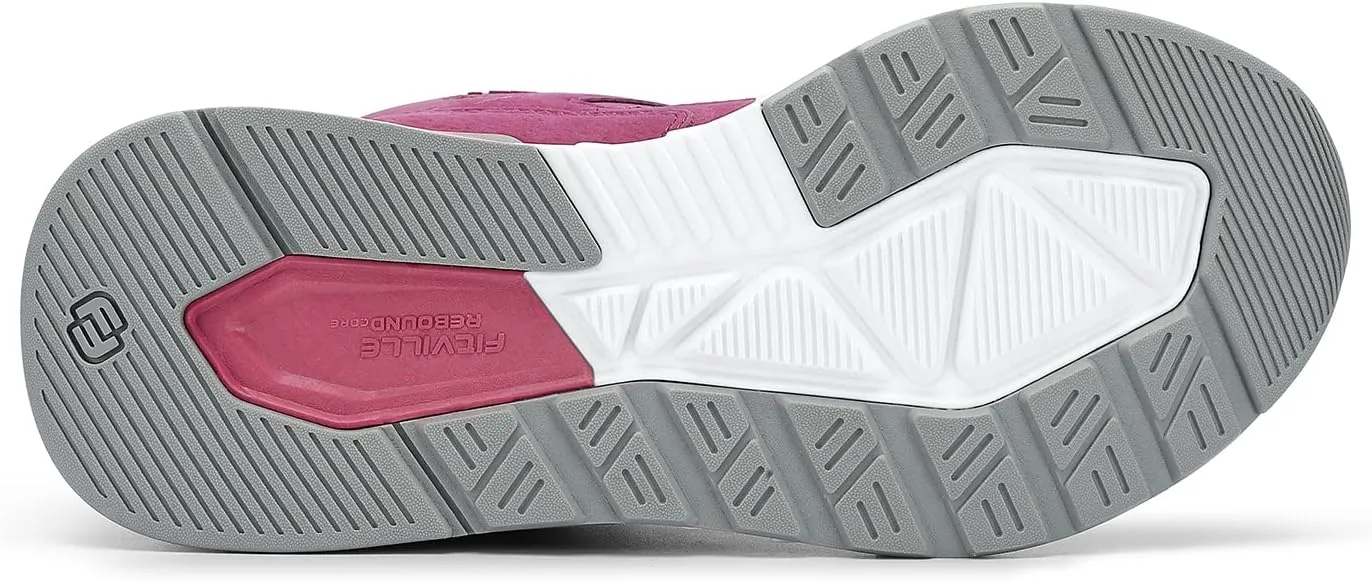 FitVille Women's Extra Wide Walking Shoes Wide Width Sneakers for Flat Foot Plantar Fasciitis Heel Pain Relief - Rebound Core