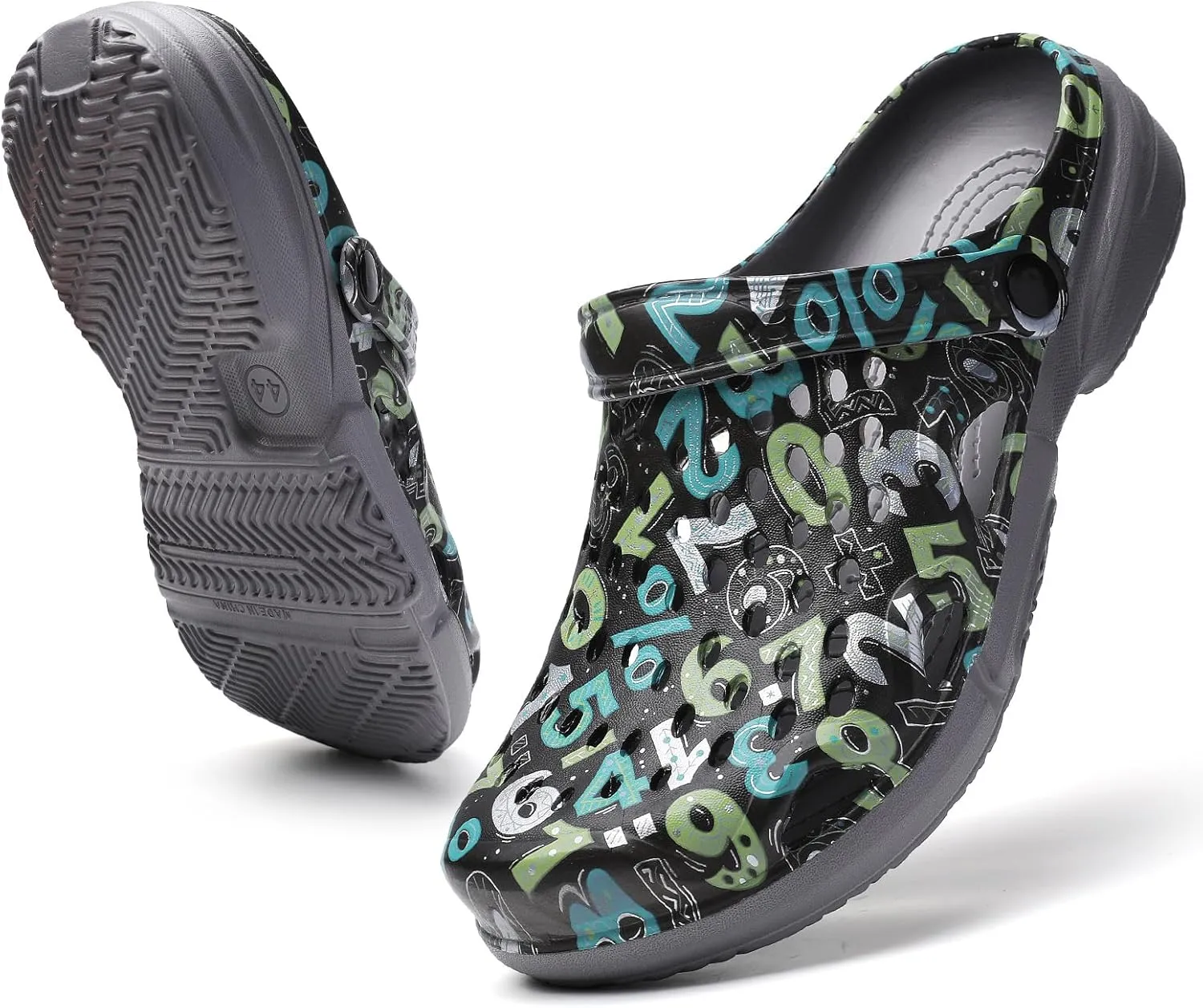 FLIOZY Men's Garden Clogs Shoes Non Slip Shower Slippers Summer Outdoor Beach Sandals