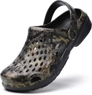 FLIOZY Men's Garden Clogs Shoes Non Slip Shower Slippers Summer Outdoor Beach Sandals