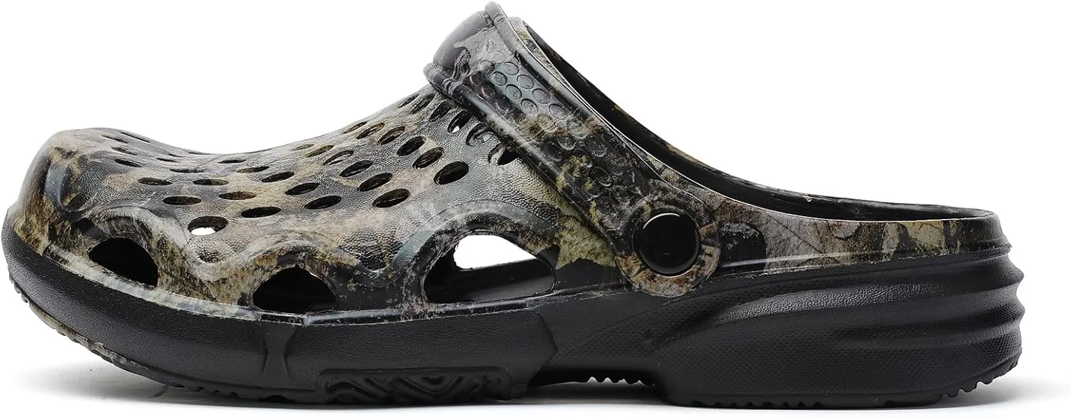 FLIOZY Men's Garden Clogs Shoes Non Slip Shower Slippers Summer Outdoor Beach Sandals