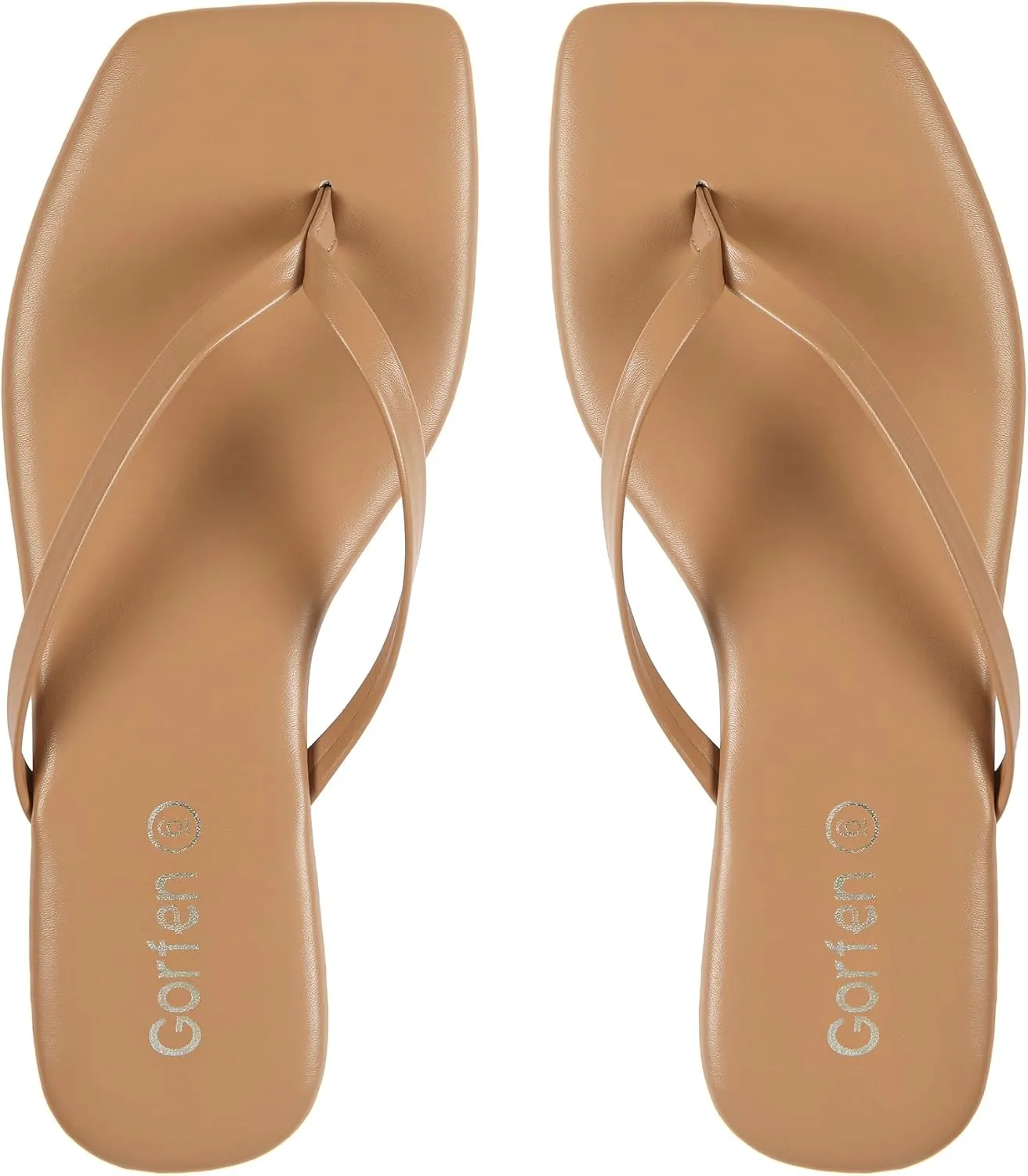 Flip Flops for Women Comfortable Square Toe Casual Beach Sandals Summer Outdoor and Everyday Wear