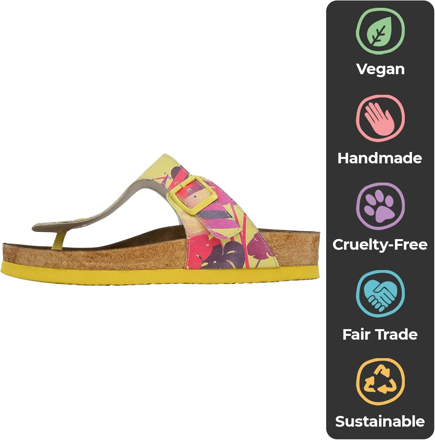 Flip Flops for Women - Vegan Leather and Handmade Thong Sandals for Women
