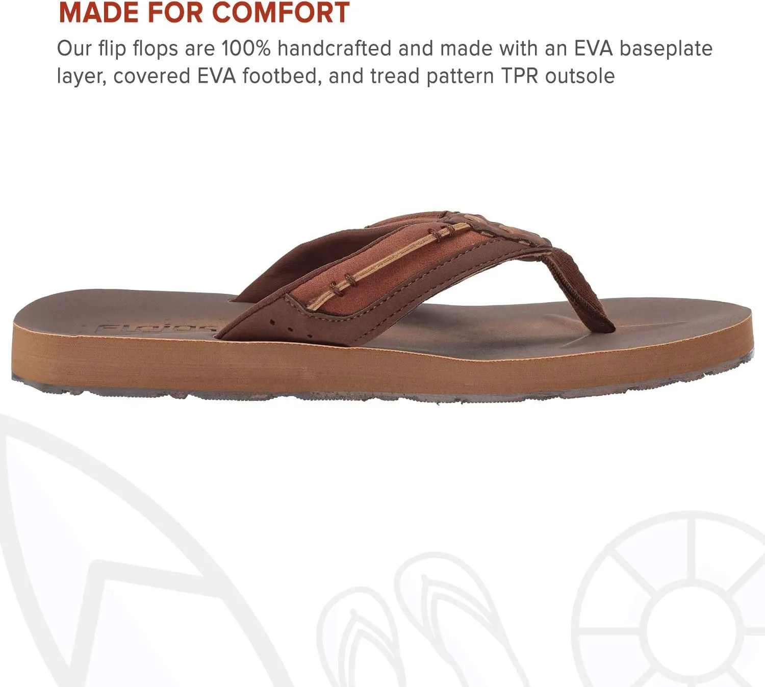 Flojos Men's Trio Flip-Flop