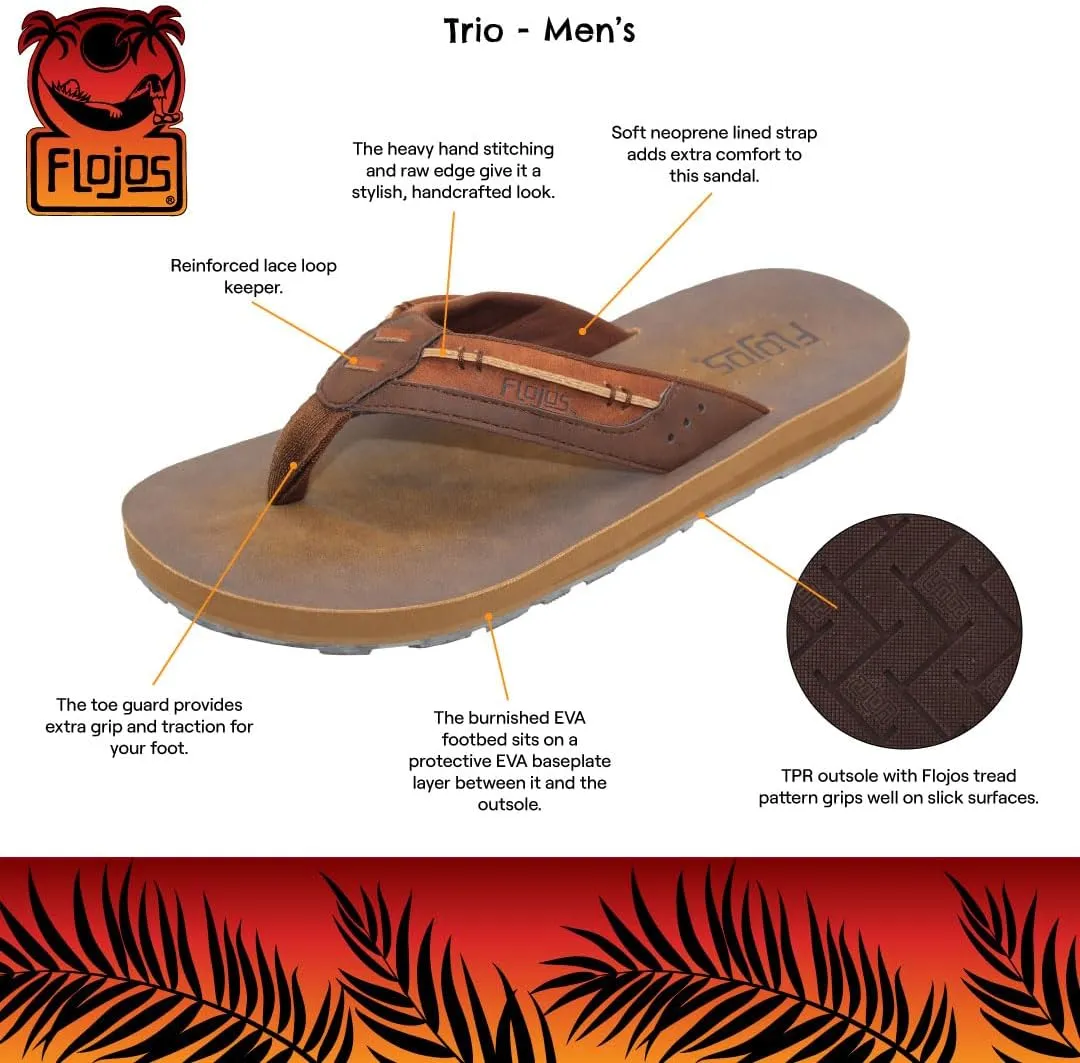 Flojos Men's Trio Flip-Flop