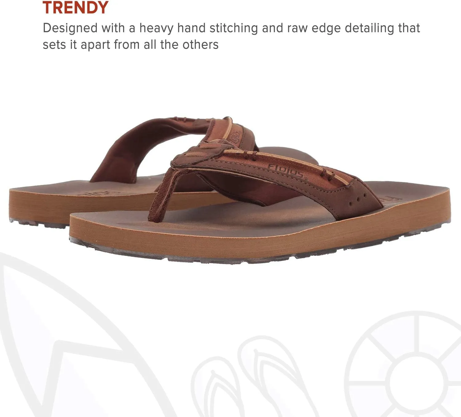 Flojos Men's Trio Flip-Flop