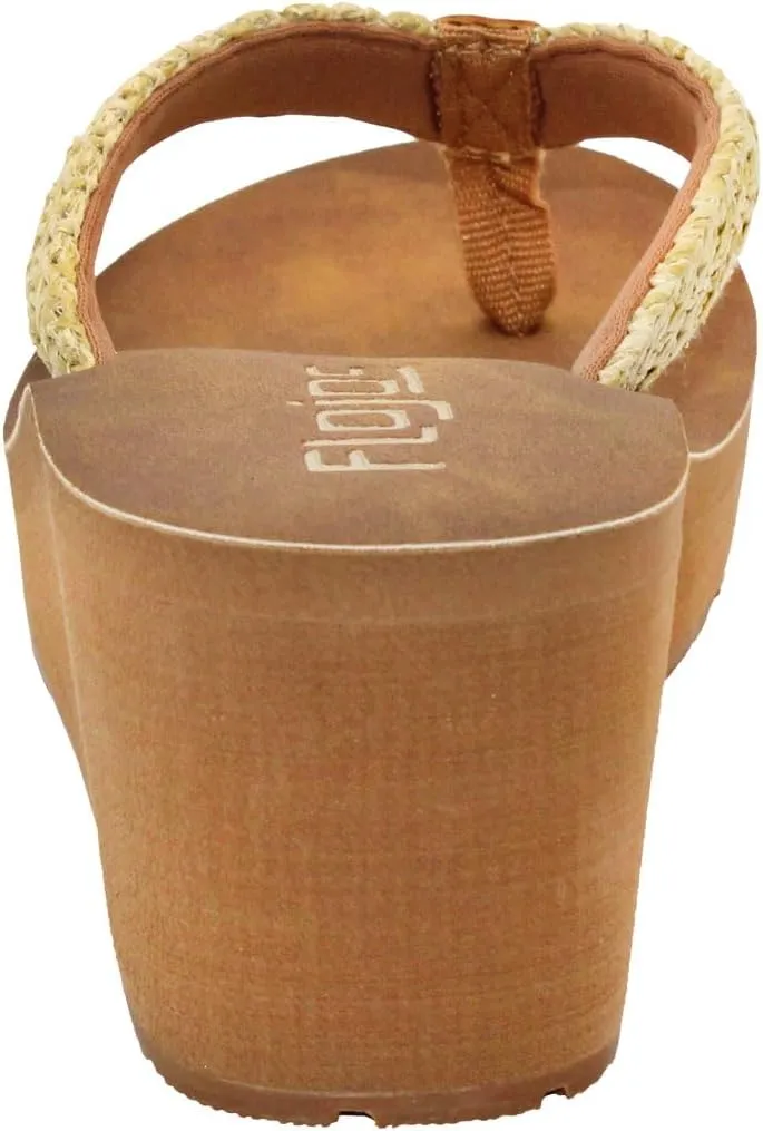 Flojos Women's Flip Flop Wedge Sandal