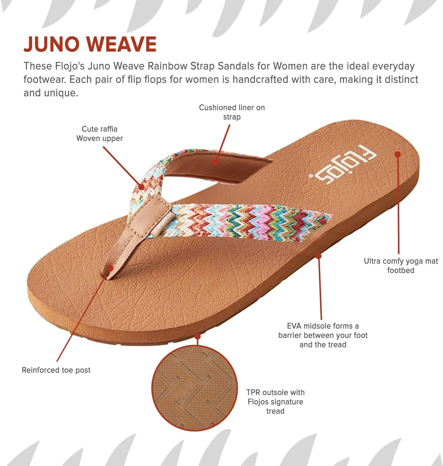 Flojos Women's Juno Weave Flat Sandal