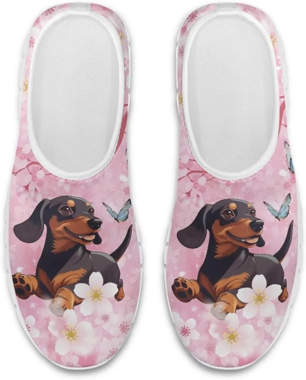 Flowers Print Women Slip On Low Top Casual Loafers Comfortable Travel Walking Shoes Non Slip Sports Mesh Running Sneakers US 5-13 for Winter