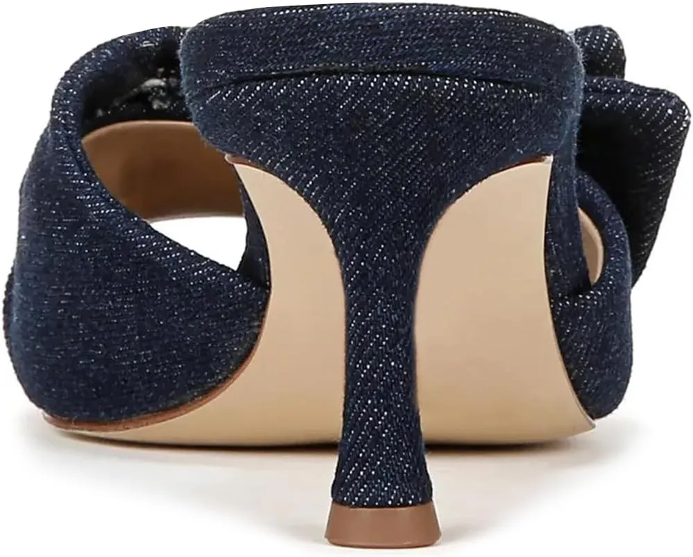 FOWT Women Graceful Pearl Bowknot Open Toe Slip On Slide Sandals Comfortable Low Heel Summer Party Casual Slippers Size 4-16 US