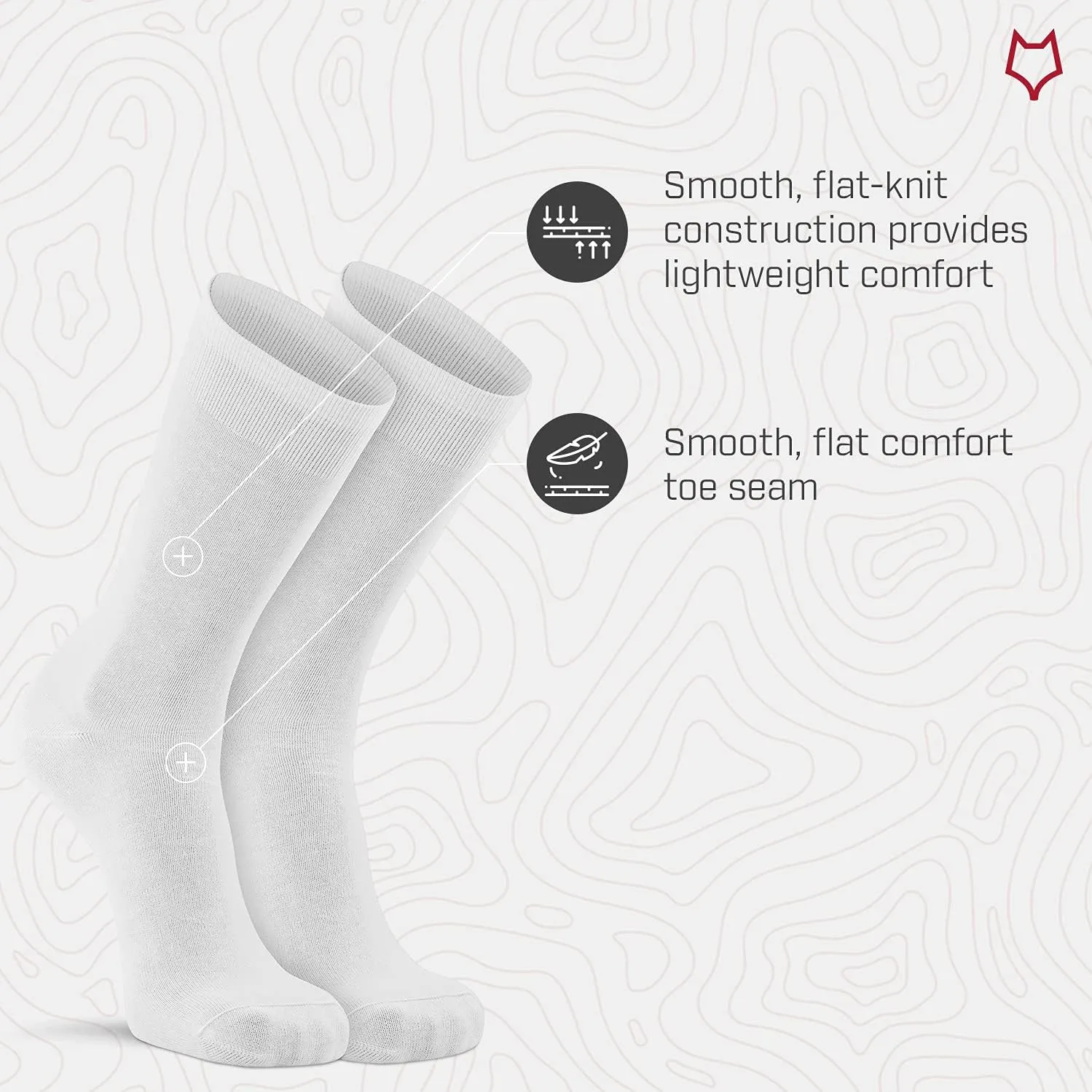 FoxRiver Men's Dry Therm-a-Wick Ultra-Lightweight Liner Crew Socks