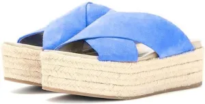 FSJ Women Mules Sandals Comfy Platform Wedge Heels Peep Toe Slip On Sexy Office Shoes Size 4-15 M US