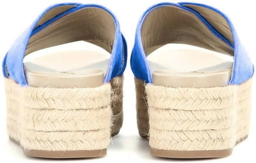 FSJ Women Mules Sandals Comfy Platform Wedge Heels Peep Toe Slip On Sexy Office Shoes Size 4-15 M US