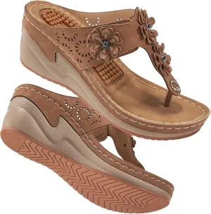 FUDYNMALC Womens Sandals Wedge Shoes: Summer Dressy Woman Platform Flip Flops Comfortable Casual Dress Wedding Wedges Footwear Ladies