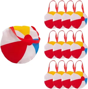 Fun Express Beach Ball-Shaped Tote Bags for Summer (make 12) Apparel Accessories