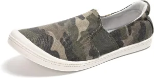 FUNKYMONKEY Shoes for Women, Comfort Low Top Canvas Slip On Sneakers Classic Casual Walking Shoes