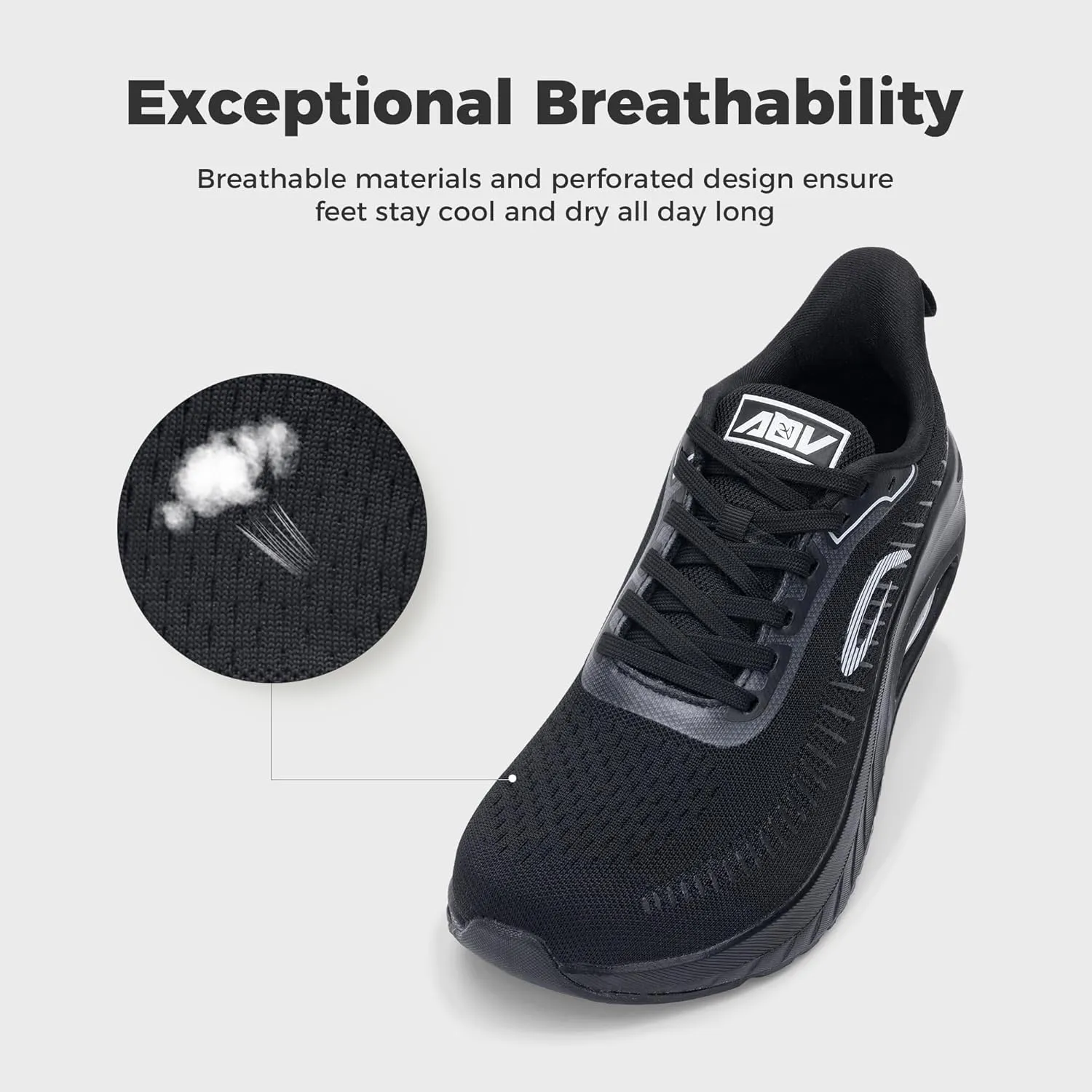 GANNOU Wide Toe Box Shoes for Men Arch Support Walking Shoes Plantar Fasciitis Orthotic Tennis Sneakers