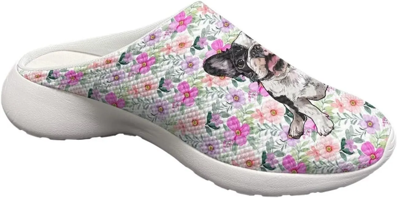 Garden Shoes Slip On for Womens Cute Garden Clogs Outdoor Garden Sandals Mesh Garden Loafers