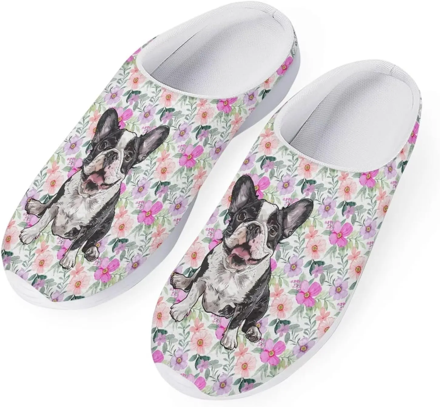Garden Shoes Slip On for Womens Cute Garden Clogs Outdoor Garden Sandals Mesh Garden Loafers