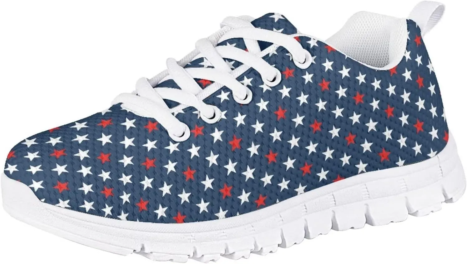 GIFTPUZZ Kids Breathable Running Sneakers Lightweight Athletic Lace Up Sports Comfort Flats Shoes