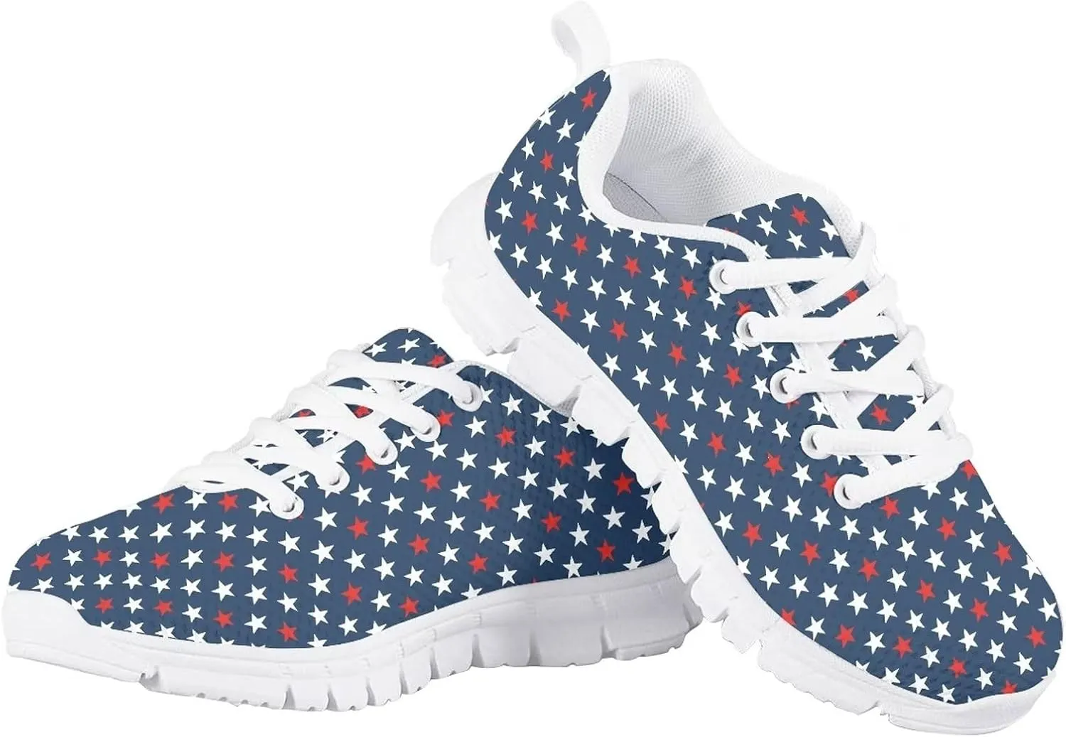 GIFTPUZZ Kids Breathable Running Sneakers Lightweight Athletic Lace Up Sports Comfort Flats Shoes