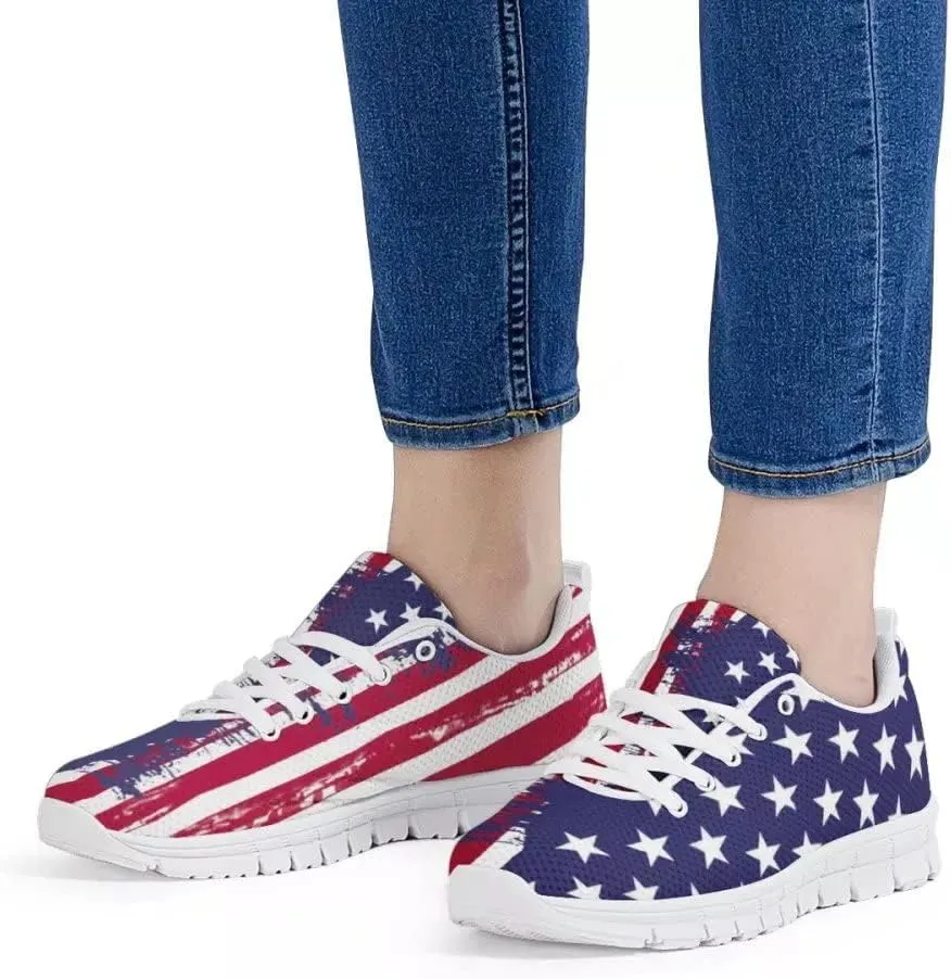 GIFTPUZZ Mens Lace Up Athletic Trainers Running Sneakers Wedge Breathable Gym Lightweight Sports Tennis Shoes