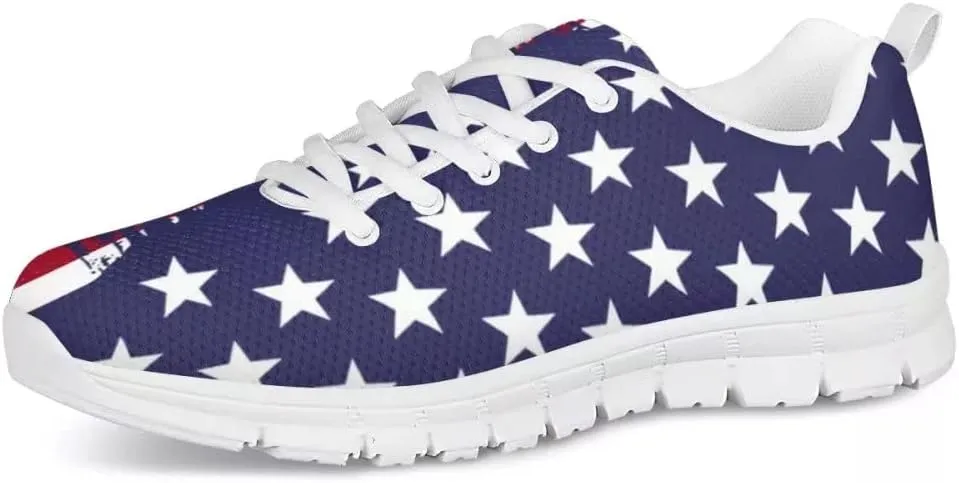 GIFTPUZZ Mens Lace Up Athletic Trainers Running Sneakers Wedge Breathable Gym Lightweight Sports Tennis Shoes