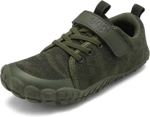 GINNI Boys Girls Barefoot Shoes - Lightweight Walking Running Athletic Sneakers, Breathable Zero Drop, Naturally Splay Wide Toe Box for Toddler, Little and Big Kids