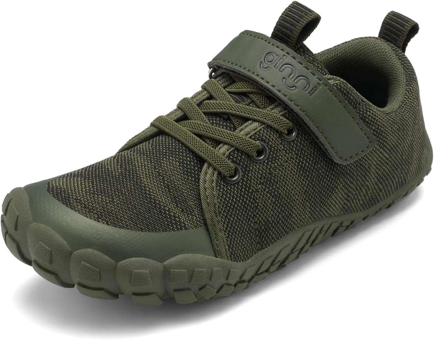 GINNI Boys Girls Barefoot Shoes - Lightweight Walking Running Athletic Sneakers, Breathable Zero Drop, Naturally Splay Wide Toe Box for Toddler, Little and Big Kids