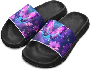 Girls Slide Sandals Non-Slip Shower Shoes for Little Kids Beach Sandals