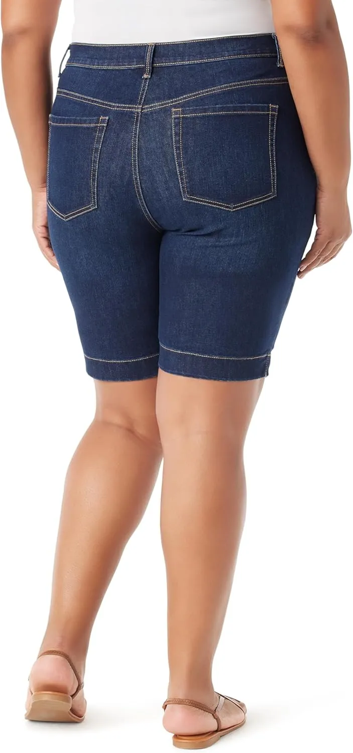 Gloria Vanderbilt Women's Amanda Bermuda High Rise Short Plus