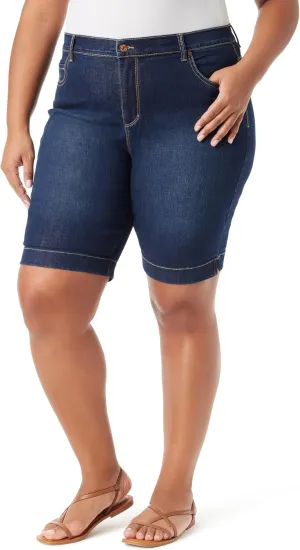 Gloria Vanderbilt Women's Amanda Bermuda High Rise Short Plus