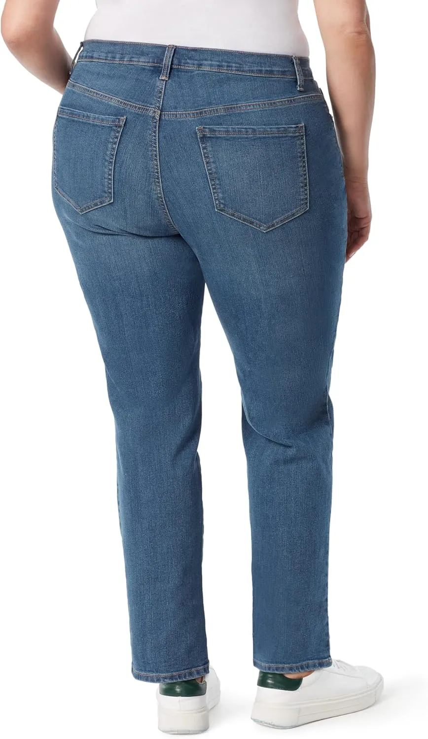 Gloria Vanderbilt Women's Amanda Classic High Rise Tapered Jean Plus Size