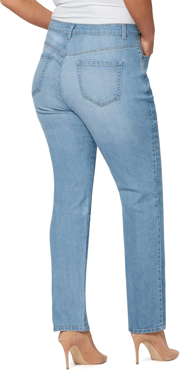 Gloria Vanderbilt Women's Amanda Classic High Rise Tapered Jean Plus Size