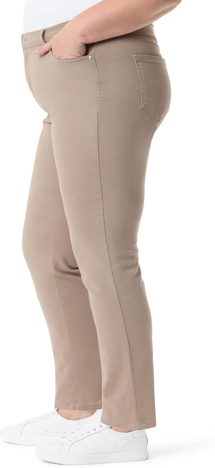 Gloria Vanderbilt Women's Amanda Classic High Rise Tapered Jean Plus Size