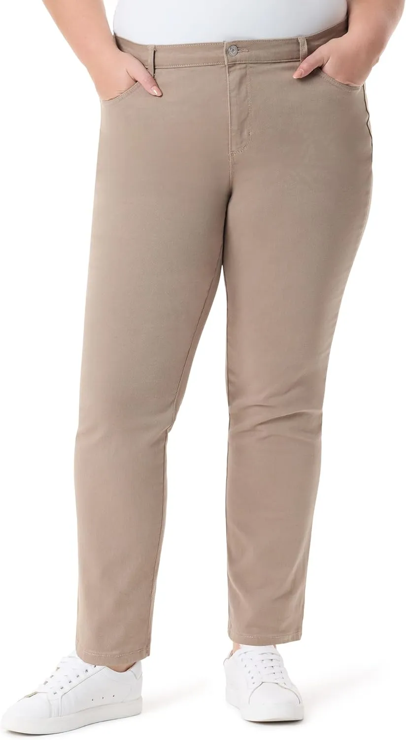 Gloria Vanderbilt Women's Amanda Classic High Rise Tapered Jean Plus Size