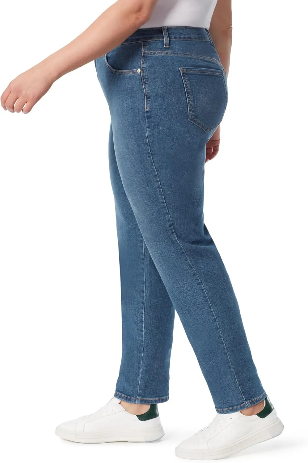 Gloria Vanderbilt Women's Amanda Classic High Rise Tapered Jean Plus Size