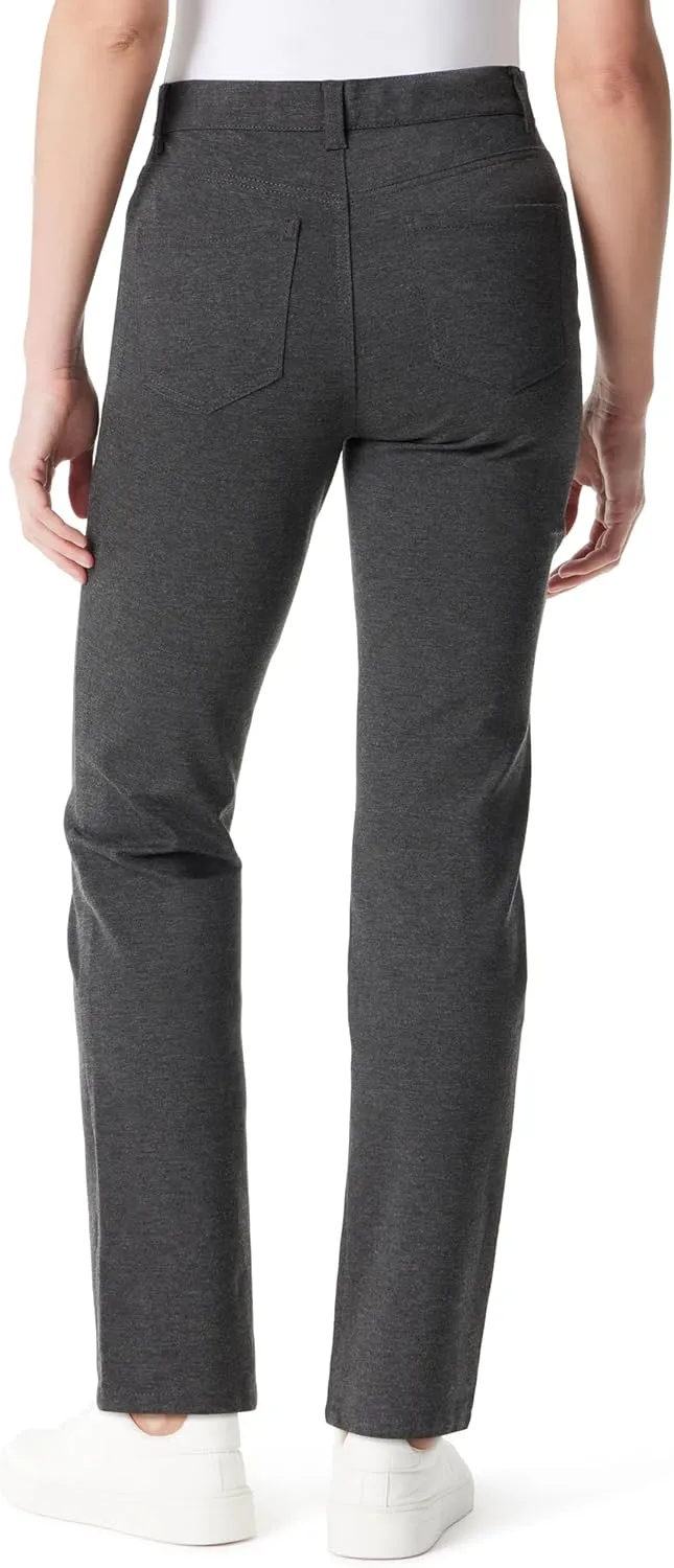 Gloria Vanderbilt Women's Amanda Ponte High Rise Knit Pant Standard