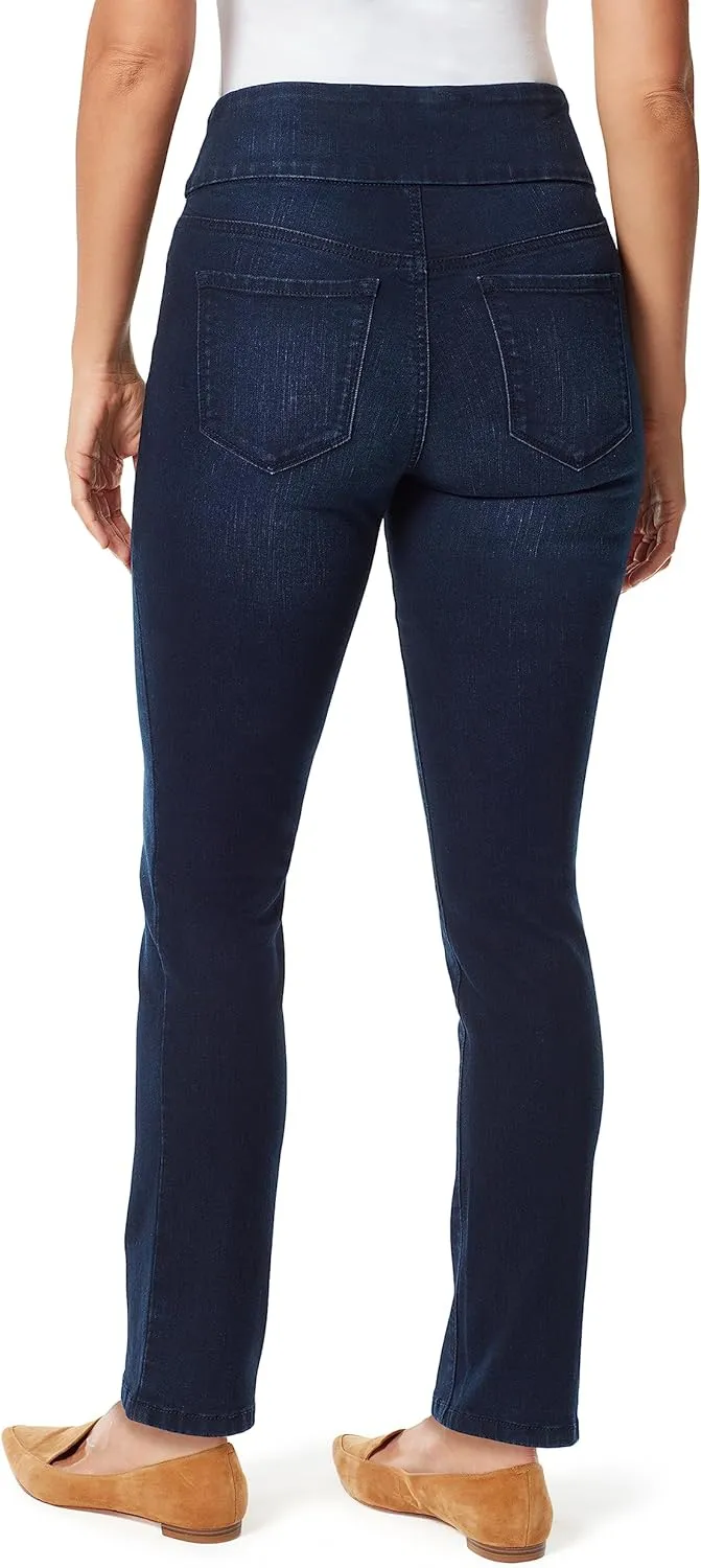 Gloria Vanderbilt Women's Amanda Pull on High Rise Jean Standard