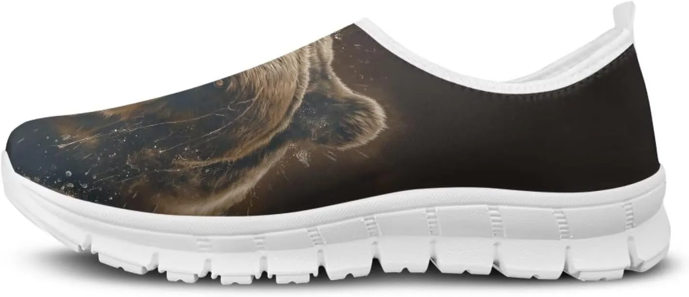 GOSTONG Men's Slip on Casual Shoes Loafers Lightweight Walking Shoes Breathable Non Slip Outdoor Sports Sneakers for Teens Boys White Size 5-14